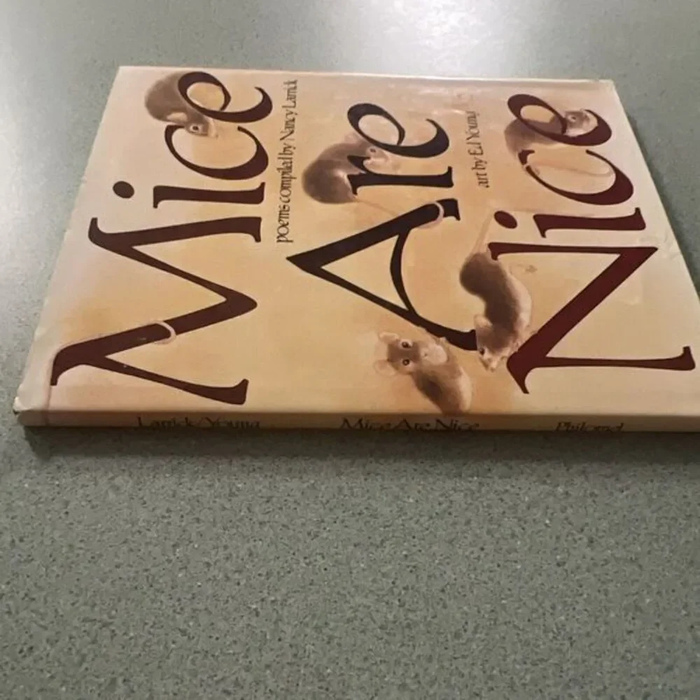 MICE ARE NICE By Nancy Larrick - Hardcover 1990 Poems Art By Ed Young W/dust‎